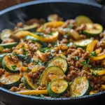 Zucchini-Hack-Pfanne