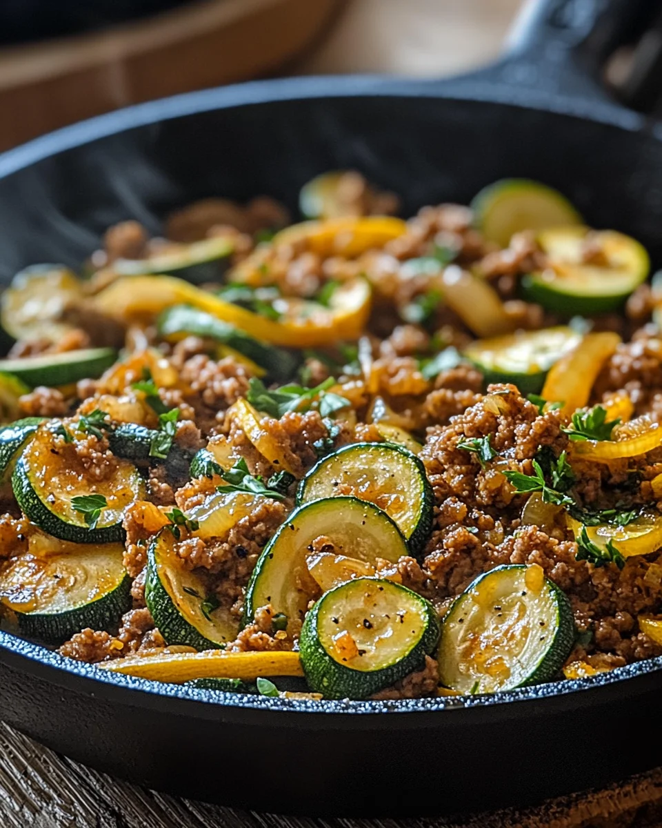 Zucchini-Hack-Pfanne