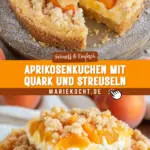 Aprikosenkuchen mit Quark und Streuseln 17 Pinterest Hidden Image