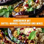 Auberginen mit Dattel-Mandel-Couscous und Minze 19 Pinterest Hidden Image