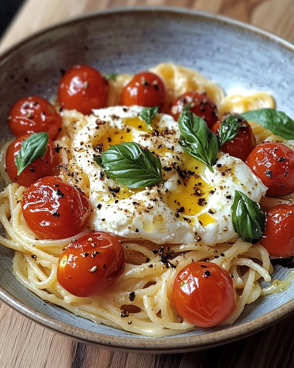 Burrata Pasta mit Tomaten aus dem Ofen 22 Burrata