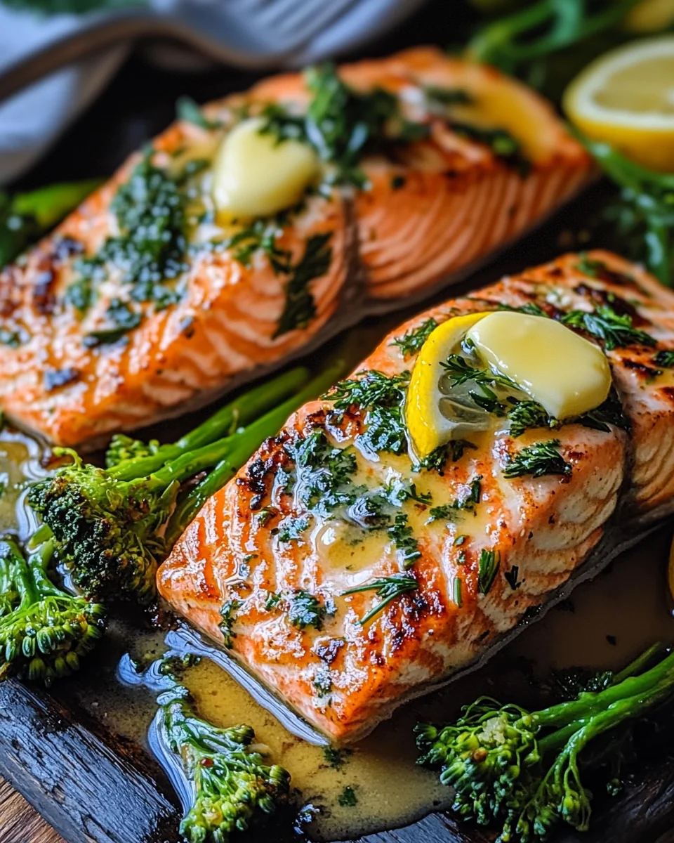 Buttergebackener Lachs mit Broccolini