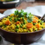 Curryreis mit Erbsen und M&ouml;hren