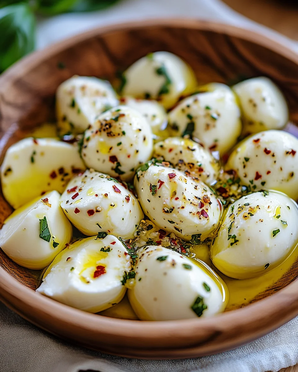 Eingelegter Mozzarella 18 Eingelegter