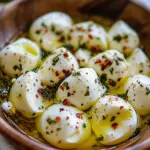 Eingelegter Mozzarella