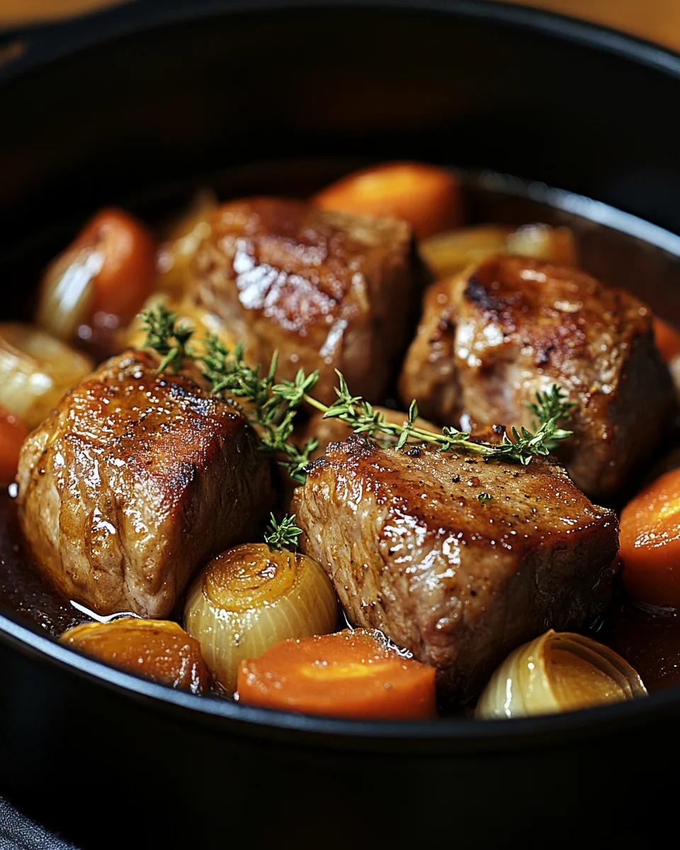 Filettopf aus dem Backofen