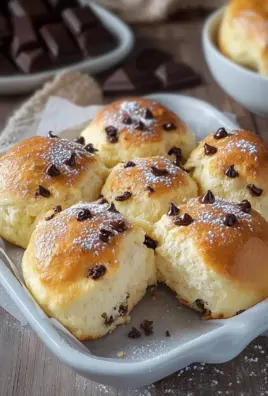 Fluffige und weiche Schokobrötchen aus Hefeteig