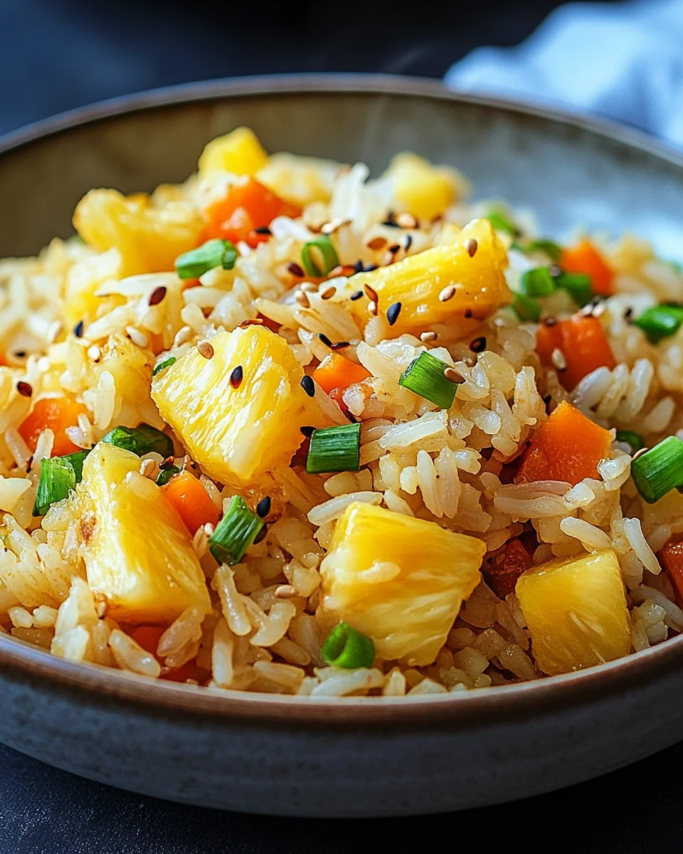 Gebratener Reis mit Ananas 25 Gebratener