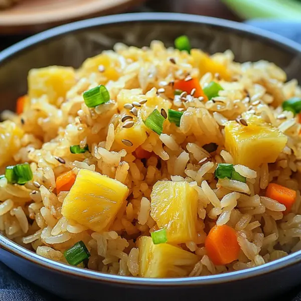 Gebratener Reis mit Ananas