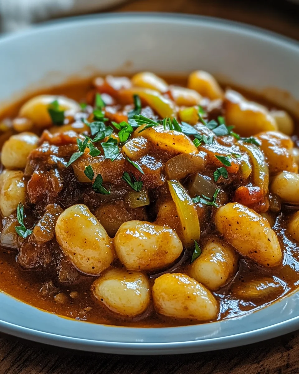 Gnocchi-Gulasch