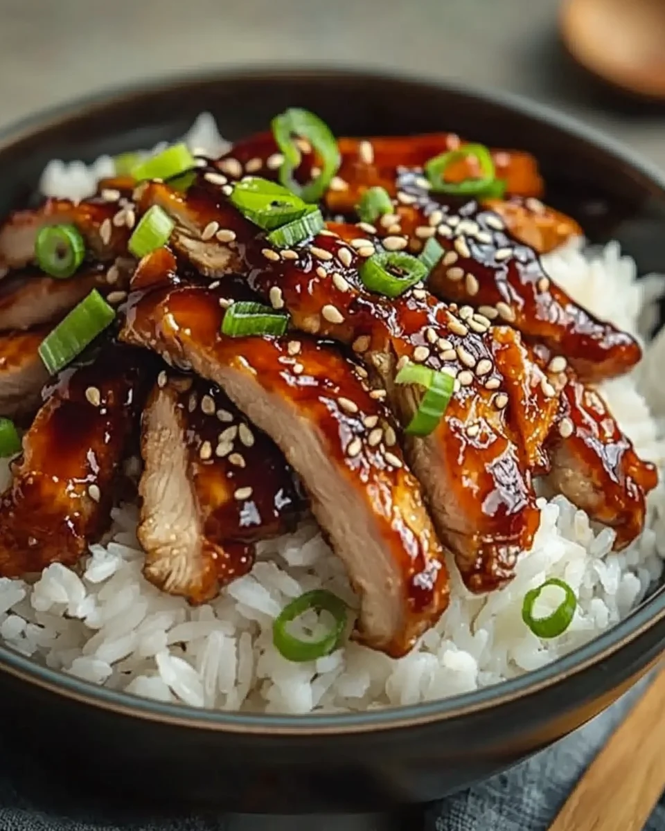 Hähnchengeschnetzeltes Teriyaki