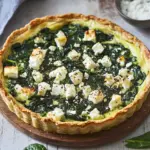 Herzhafte Quiche mit Spinat und Feta