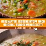 Herzhafter Erbseneintopf nach Original Bundeswehrrezept! 21 Pinterest Hidden Image