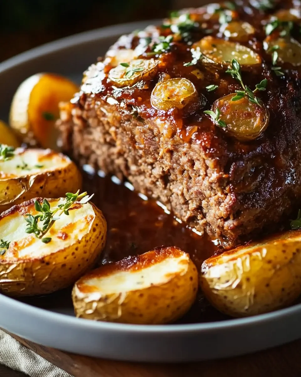 Herzhafter Hackbraten mit Ofenkartoffeln 24 Herzhafter