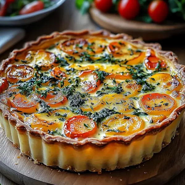 Kartoffel-Quiche mit Kartoffelteig