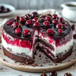 Kirschtorte mit Stracciatellacreme
