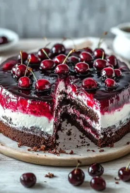 Kirschtorte mit Stracciatellacreme