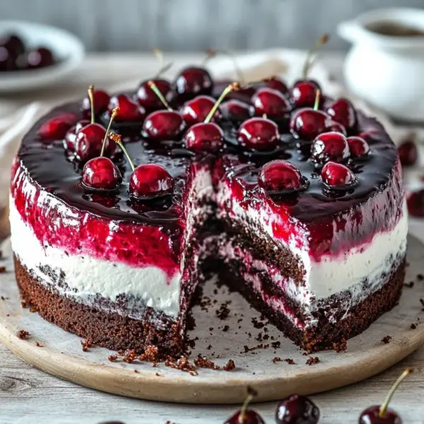 Kirschtorte mit Stracciatellacreme