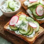 Kn&auml;ckebrot with Cucumber Quark