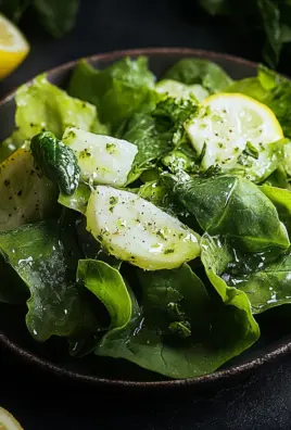 Kopfsalat mit Omas Sahne-Zitronen-Dressing