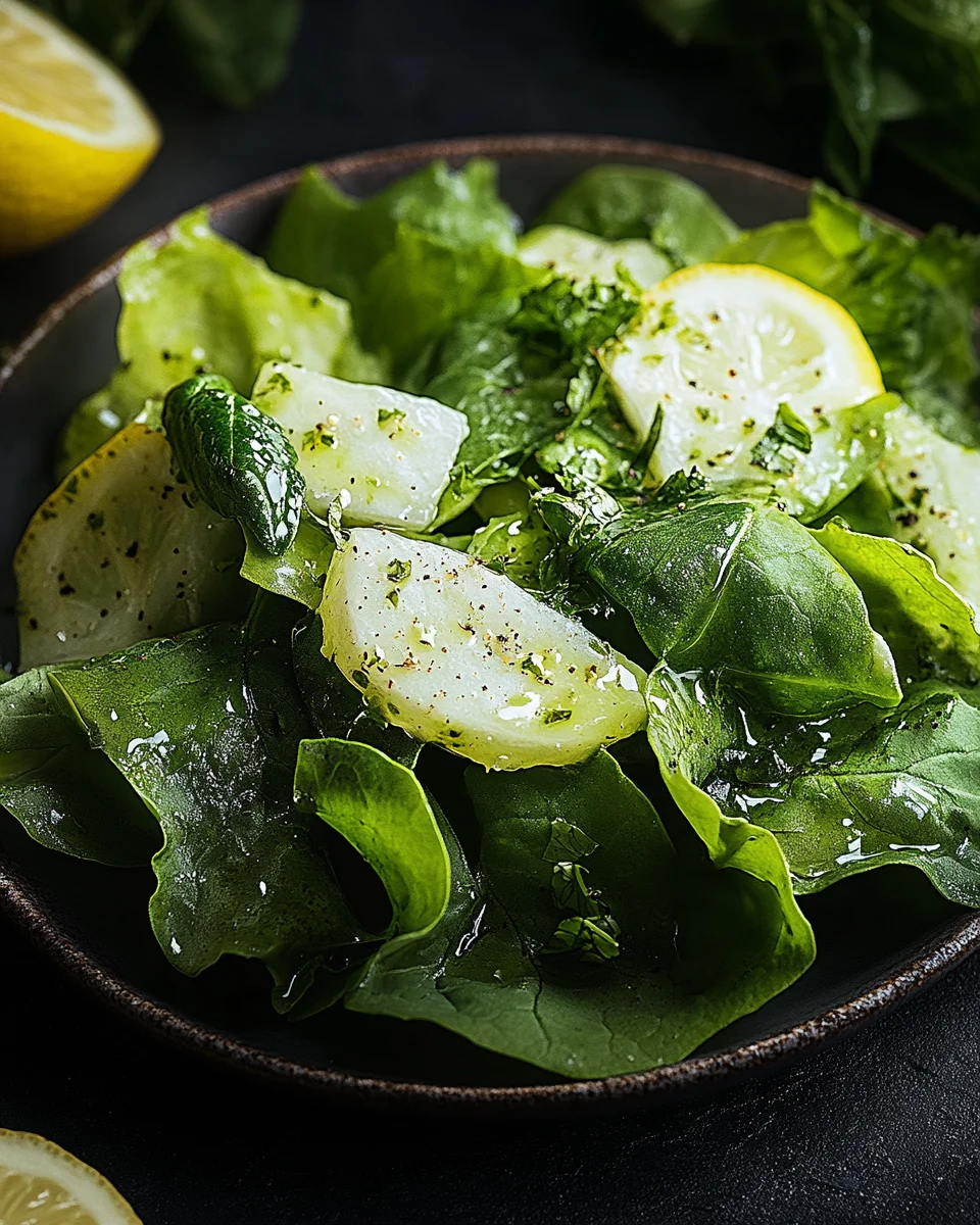 Kopfsalat mit Omas Sahne-Zitronen-Dressing
