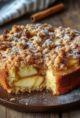 Marmorierter Apfel-Streuselkuchen mit Zimt und Nüssen