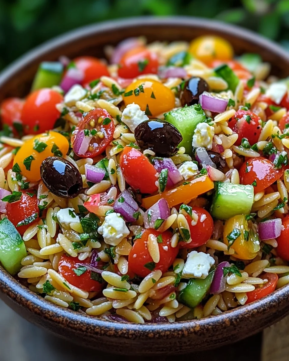 Mediterraner Orzo Salat 26 Mediterraner
