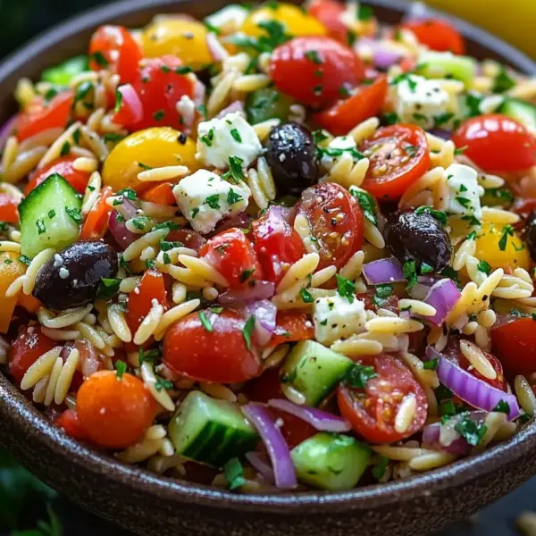 Mediterraner Orzo Salat