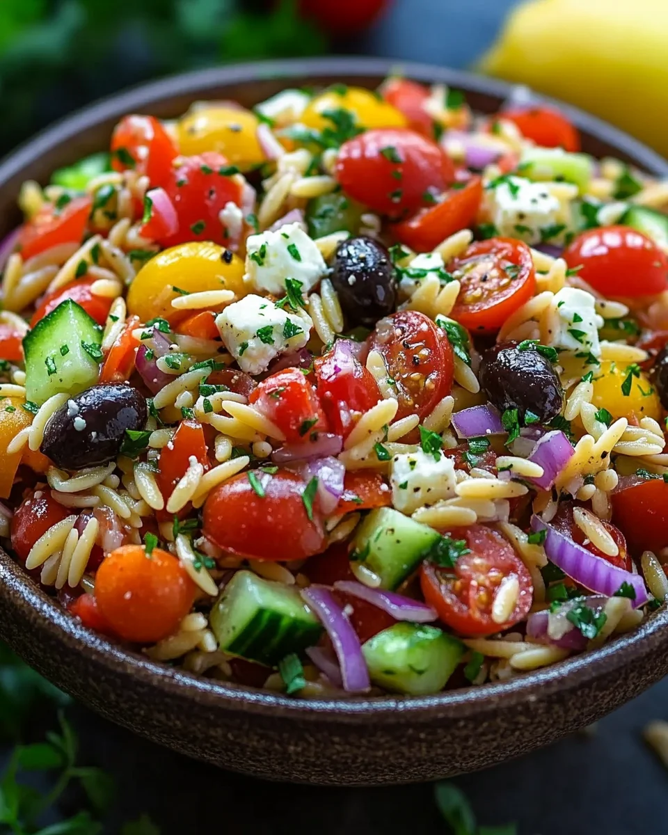Mediterraner Orzo Salat