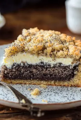 Mohnkuchen mit Streusel