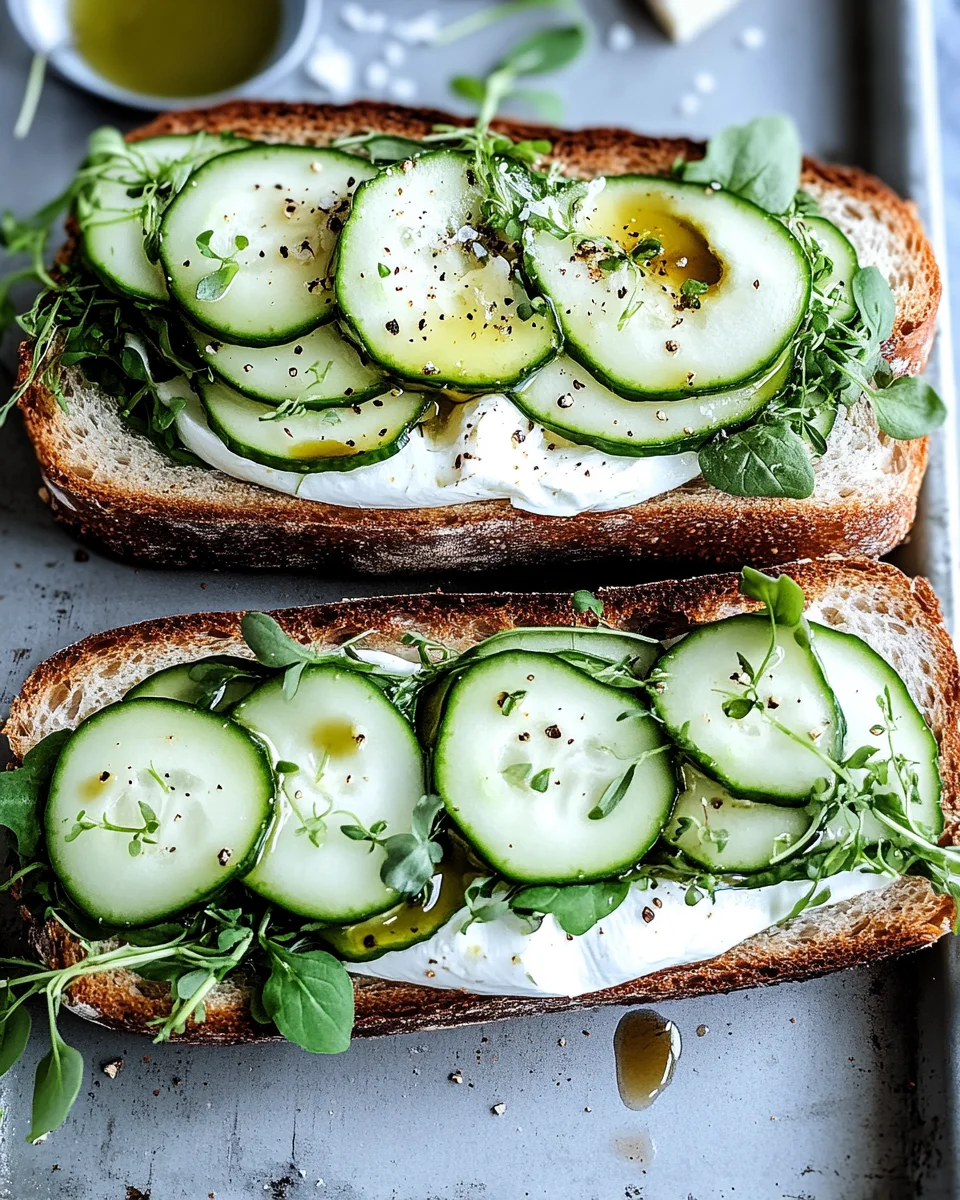 Mozzarella-Gurken-Sandwich
