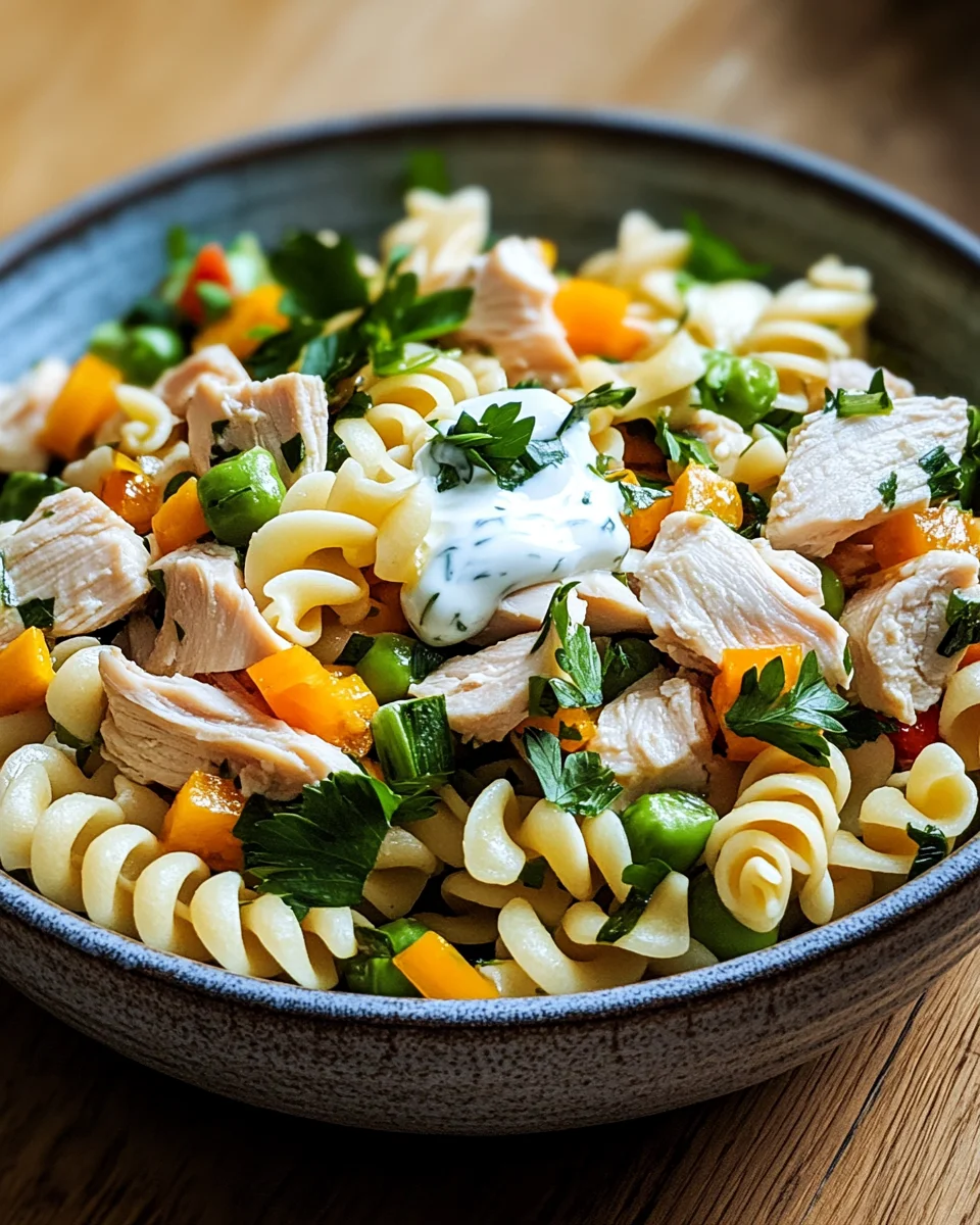 Nudel-H&auml;hnchensalat