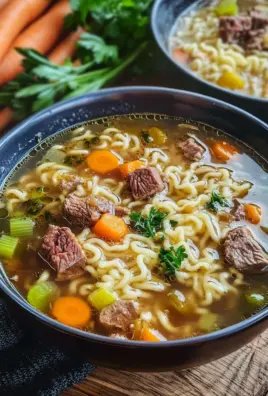Nudelsuppe mit Rindfleisch 20 Nudelsuppe mit Rindfleisch