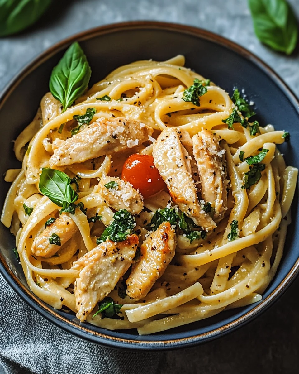 Pasta mit Hähnchen