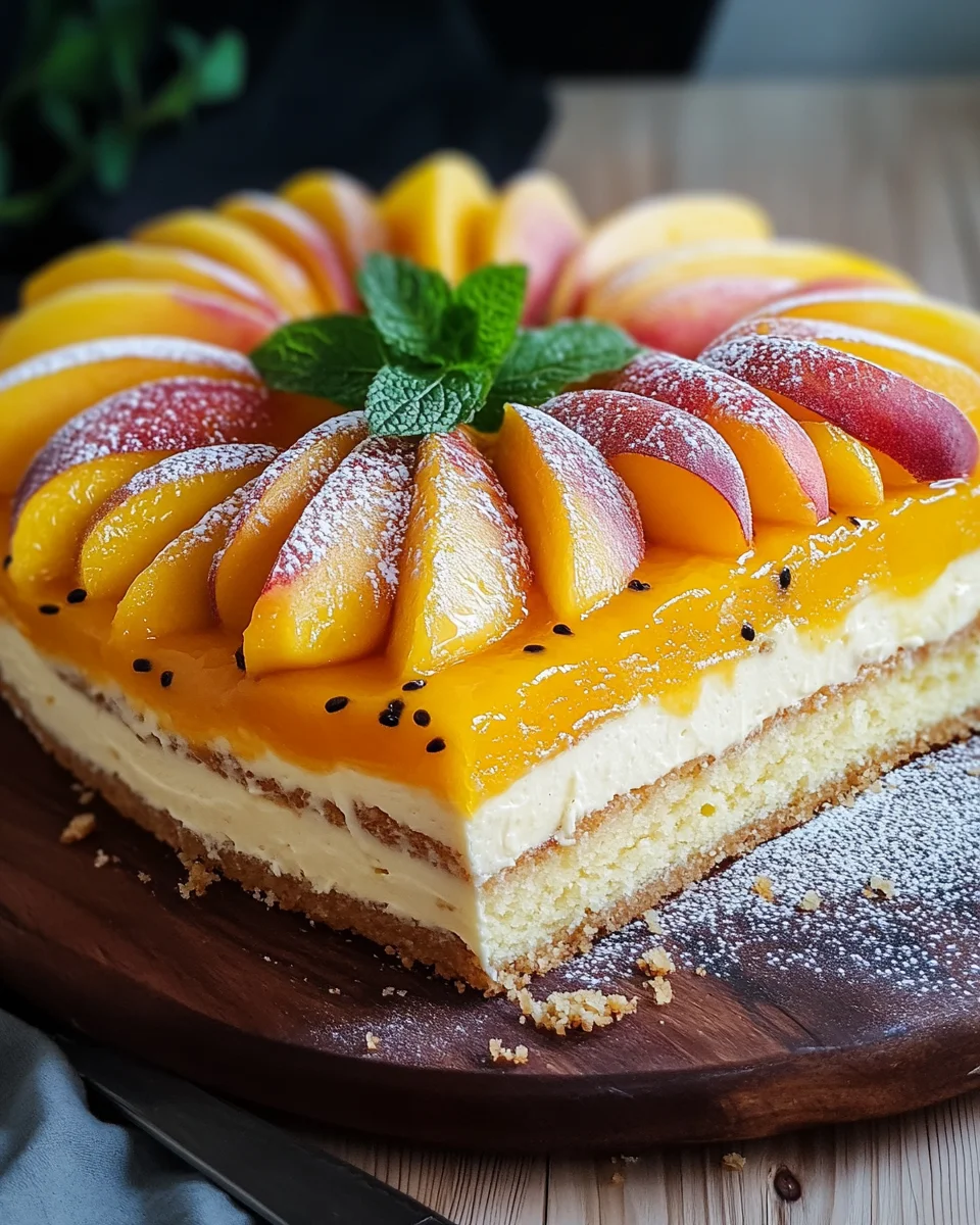 Pfirsich-Maracuja-Torte