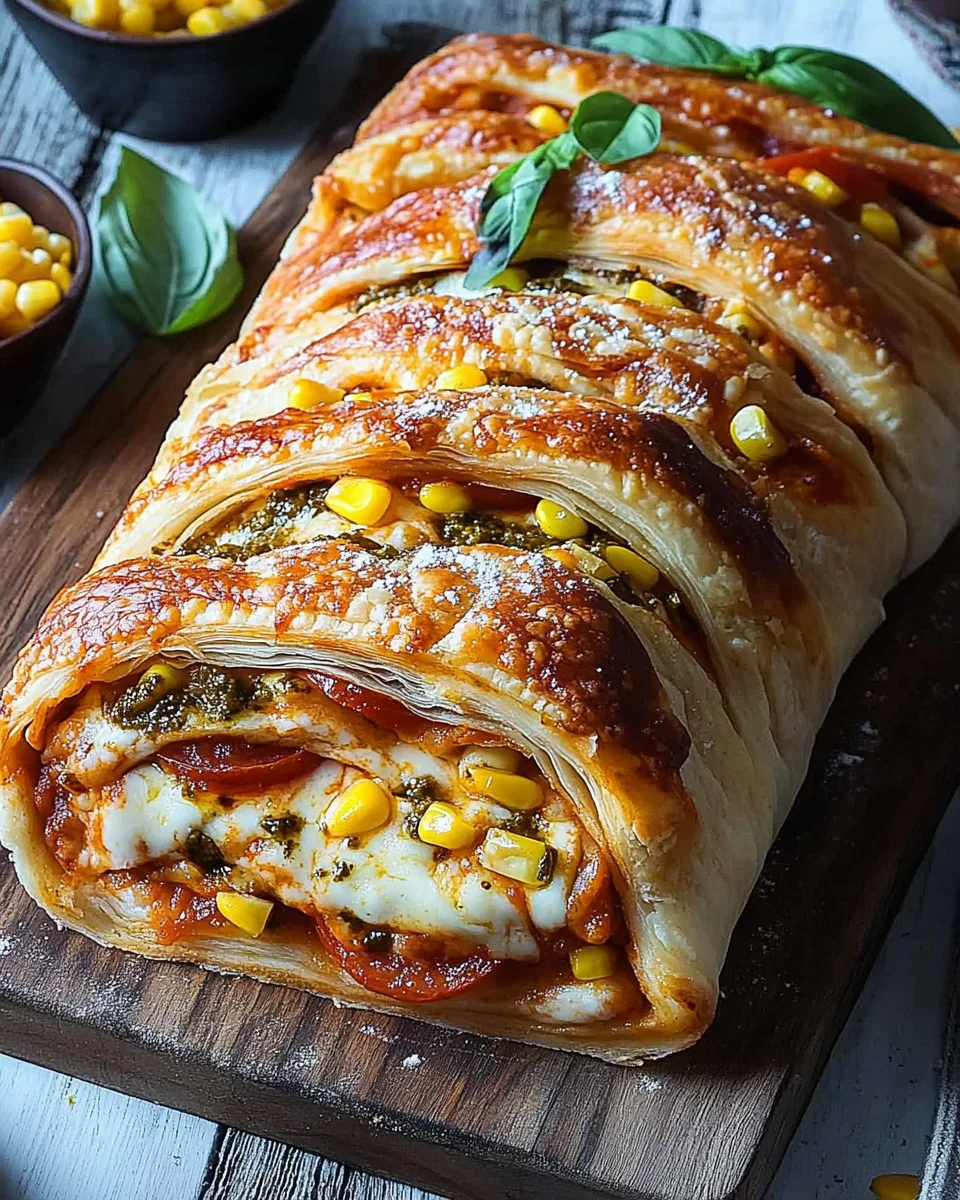 Pizza-Strudel