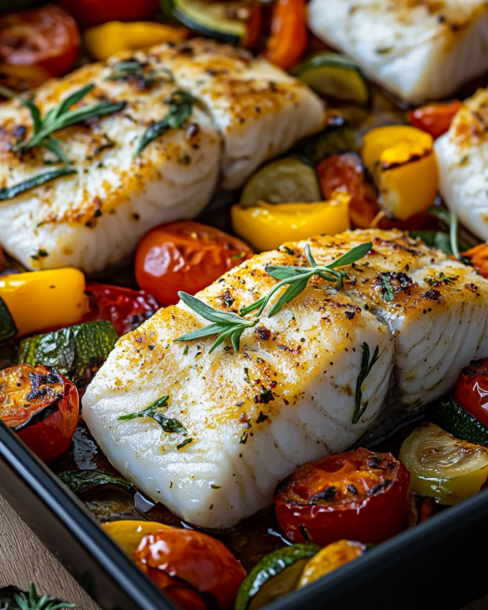 Rezept für mediterran gebackene Fischfilets mit Gemüse 21 Rezept
