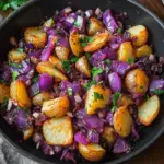 Rotkohl Pfanne mit Kartoffeln