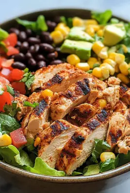 Schneller Southwest-Hähnchensalat