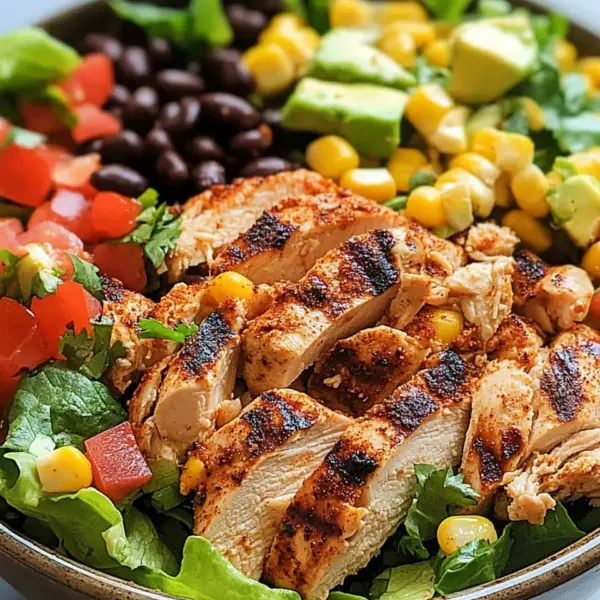 Schneller Southwest-Hähnchensalat