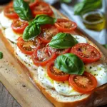 Schnelles Tomaten-Mozzarella-Baguette