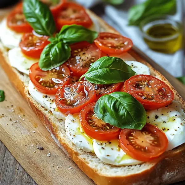 Schnelles Tomaten-Mozzarella-Baguette