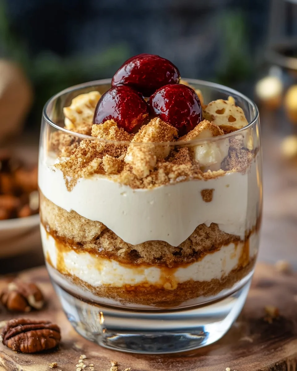 Spekulatius Tiramisu mit Gewürzkirschen - Dessert im Glas 17 Spekulatius