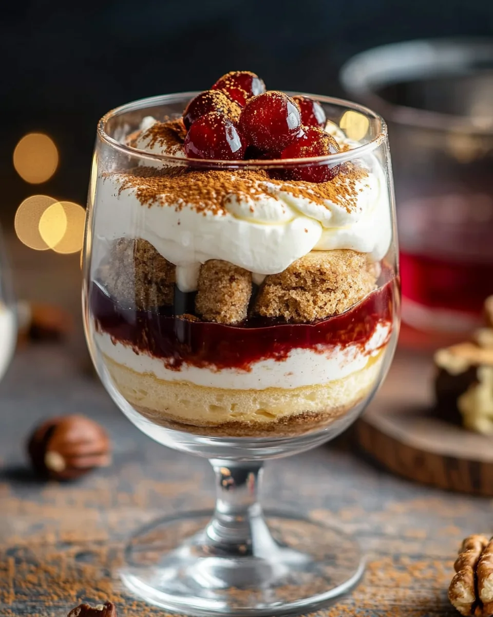 Homepage 13 Spekulatius Tiramisu mit Gewürzkirschen - Dessert im Glas