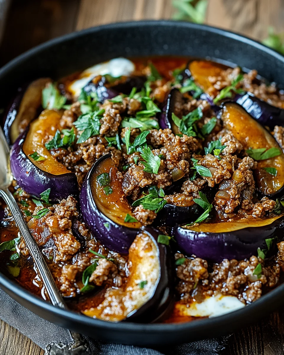 Türkische Auberginen-Hackfleisch-Pfanne 23 Türkische