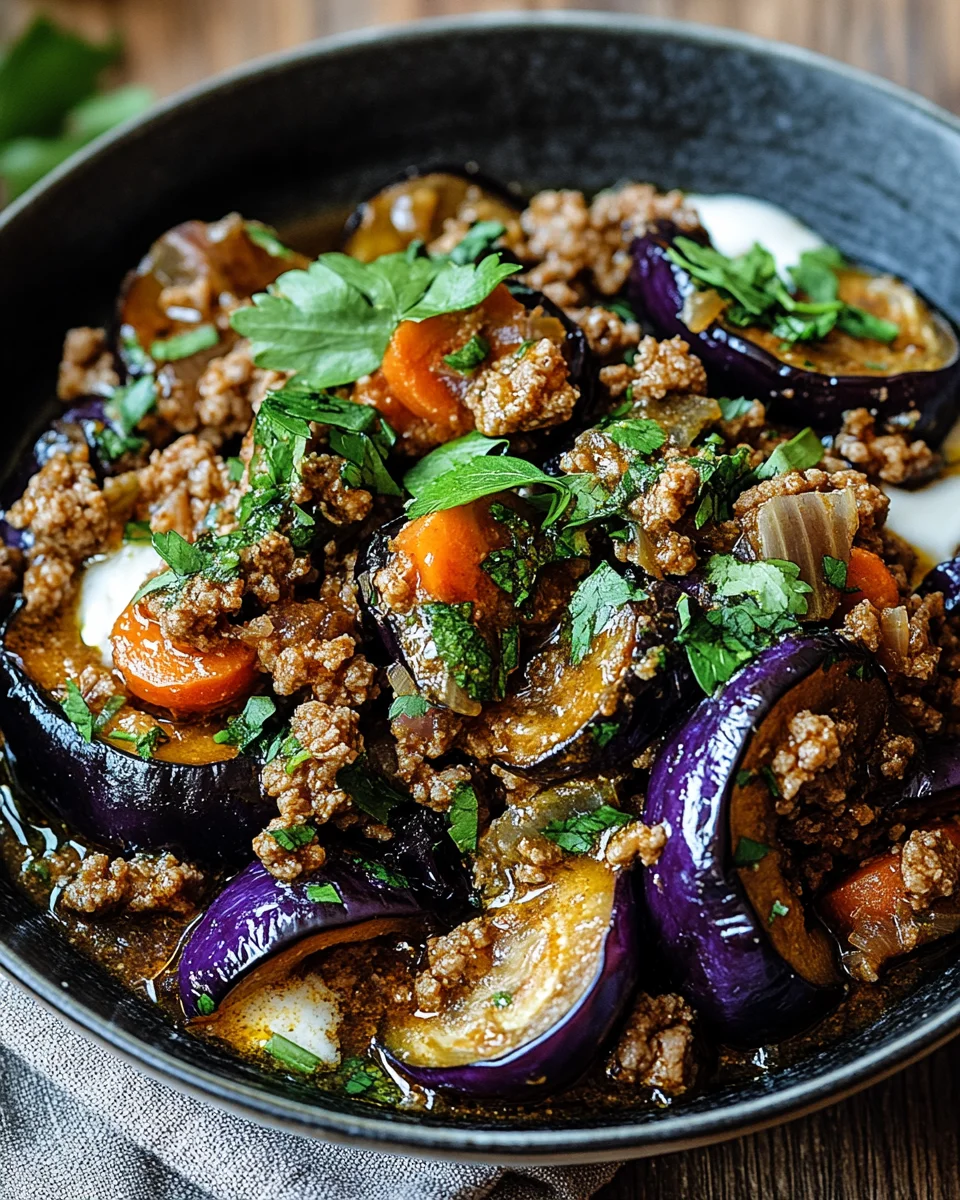 Türkische Auberginen-Hackfleisch-Pfanne 25 Türkische Auberginen-Hackfleisch-Pfanne
