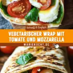 Vegetarischer Wrap mit Tomate und Mozzarella 19 Pinterest Hidden Image