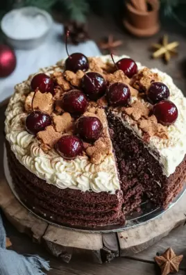 Winterlicher Maulwurfkuchen mit Zimtsahne und Punschkirschen 26 Winterlicher Maulwurfkuchen mit Zimtsahne und Punschkirschen
