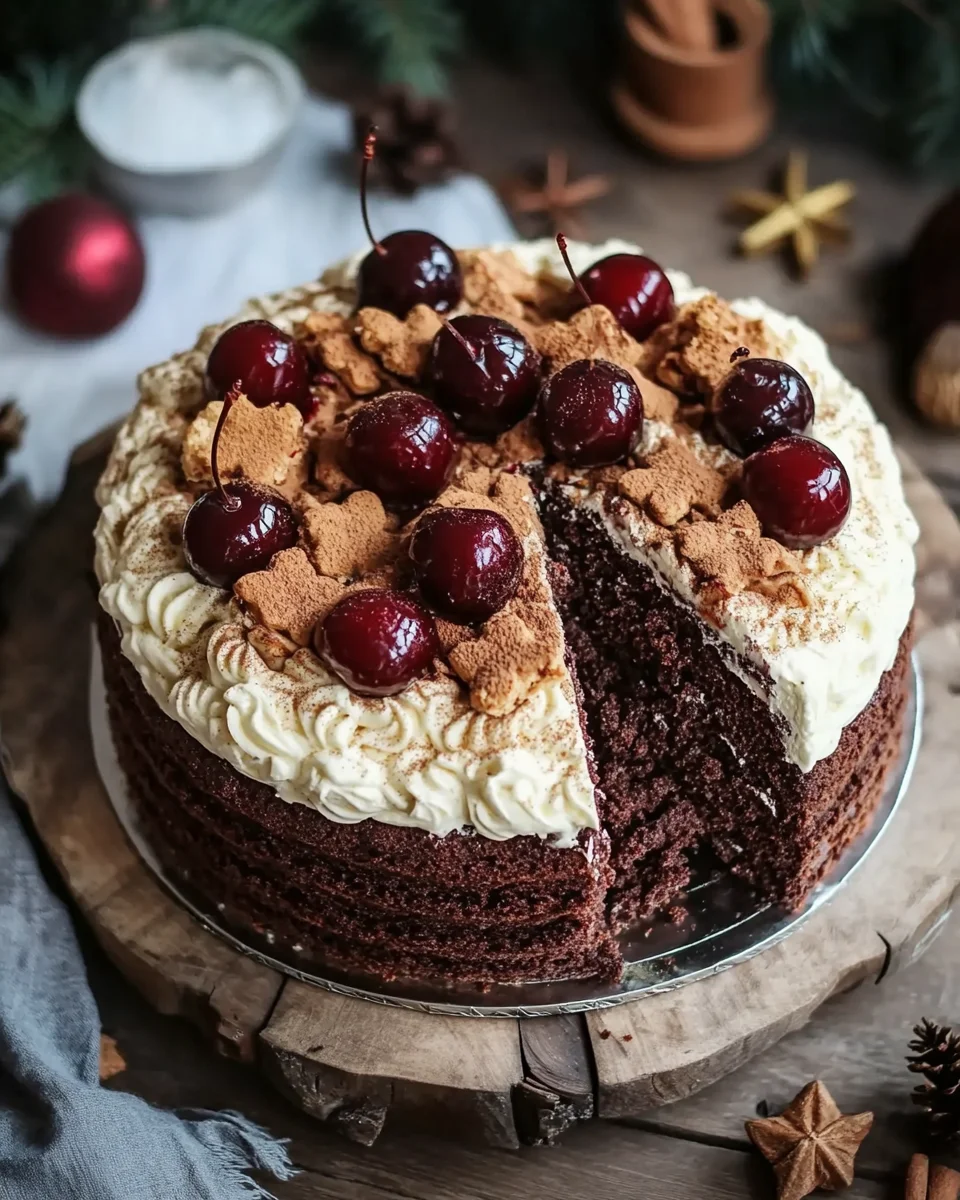 Winterlicher Maulwurfkuchen mit Zimtsahne und Punschkirschen 35 Winterlicher Maulwurfkuchen mit Zimtsahne und Punschkirschen