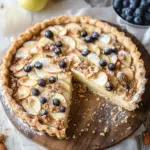 W&uuml;rziger Bratapfel-K&auml;sekuchen mit Zimtstreuseln